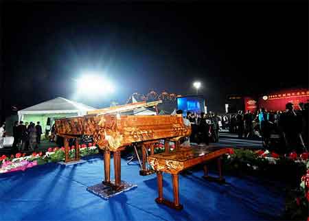 世界最贵艺术钢琴亮相央视