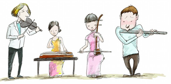 留学拉动民乐热为中国女孩加形象分