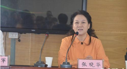 省教学研究室音乐学科主任张晓华讲话