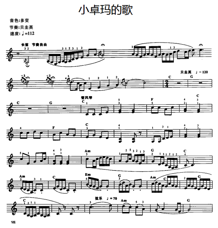 电子琴歌曲谱_电子琴歌曲100首简谱(2)