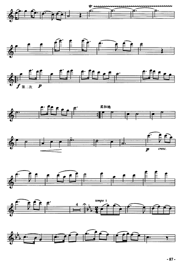 葫芦丝瑶族舞曲曲谱(3)